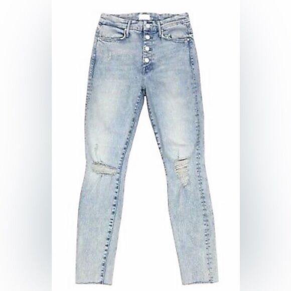 MOTHER Pixie Ankle Fray Jeans Size 31 - Picture 1 of 5
